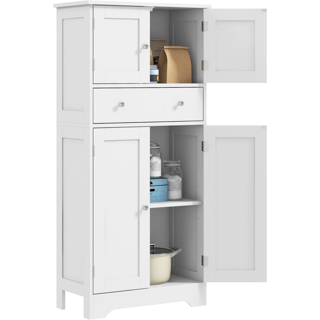 Enfilade gris clair 60 cm, de rangement genereux