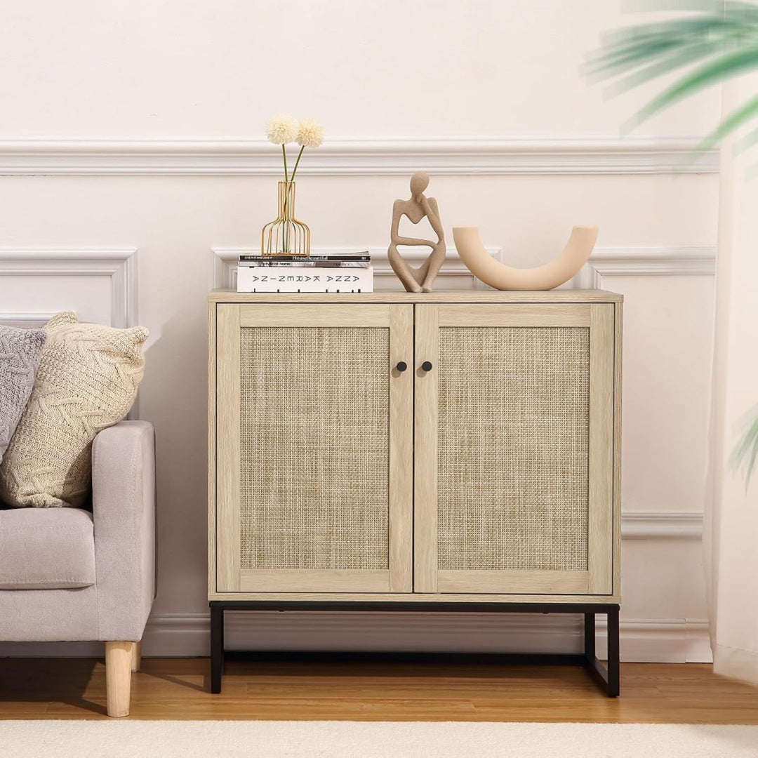 Rangement gris clair en bois, intemporel et elegant