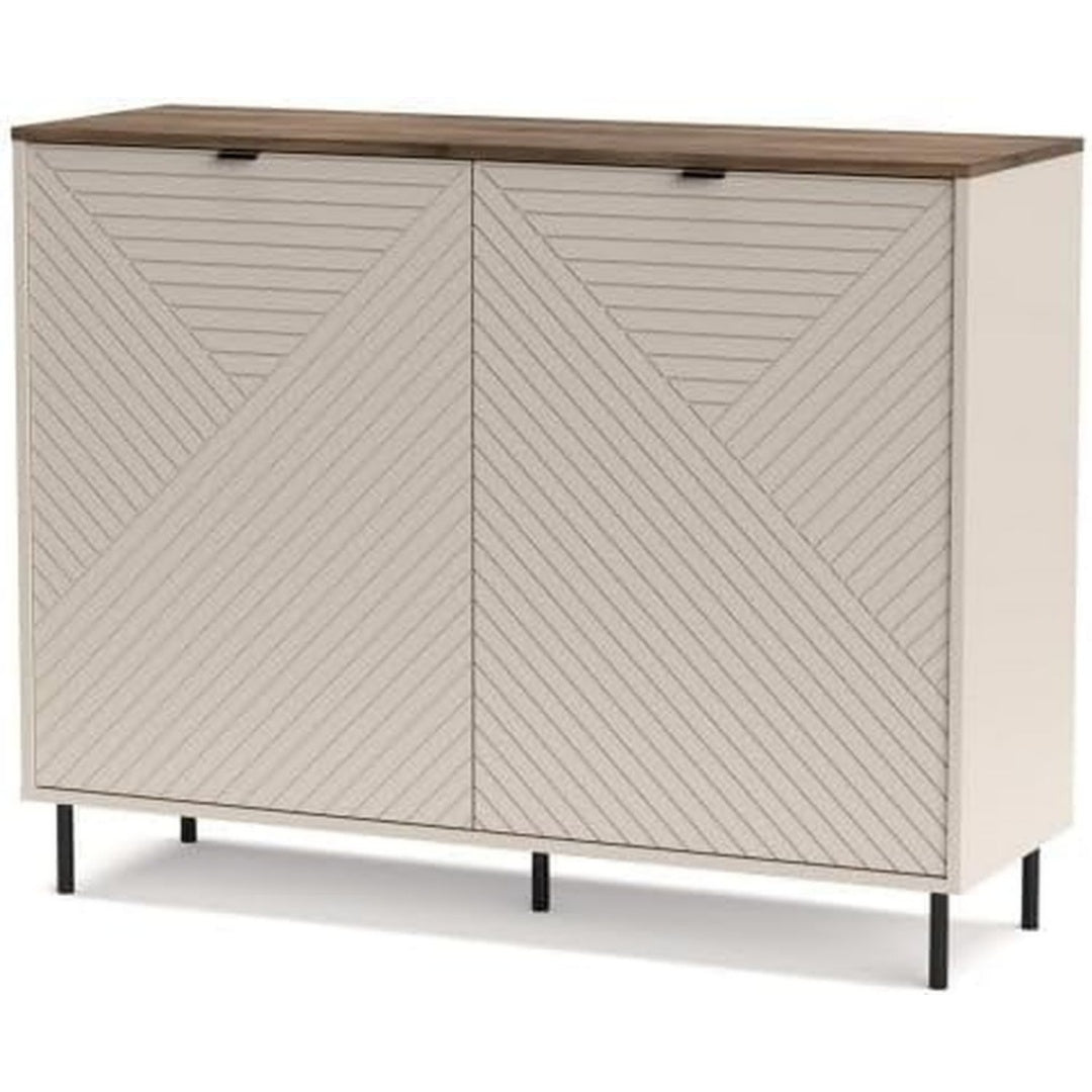 Commode Grise finition metal etagere ouverte