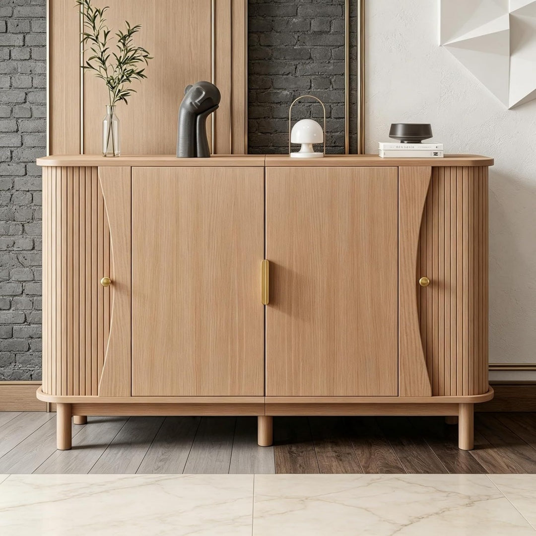 Joli buffet en noyer et MDF