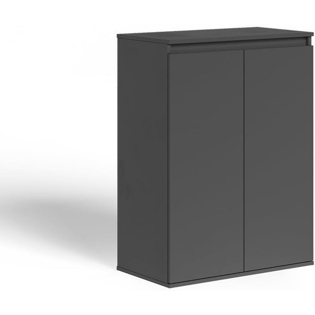 Chiffonnier gris fonce 2 portes