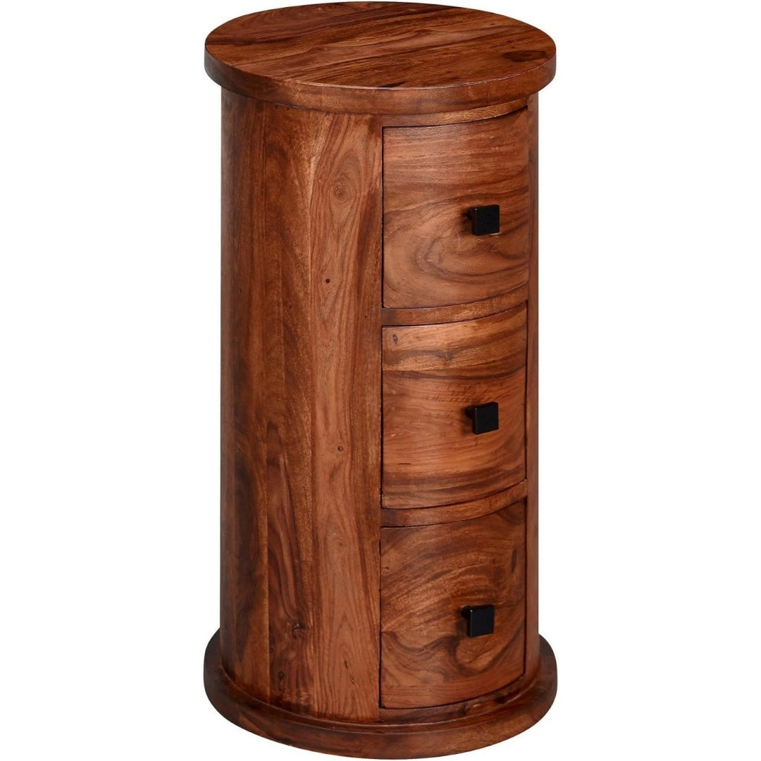 Chiffonnier touche scandinave marron industriel