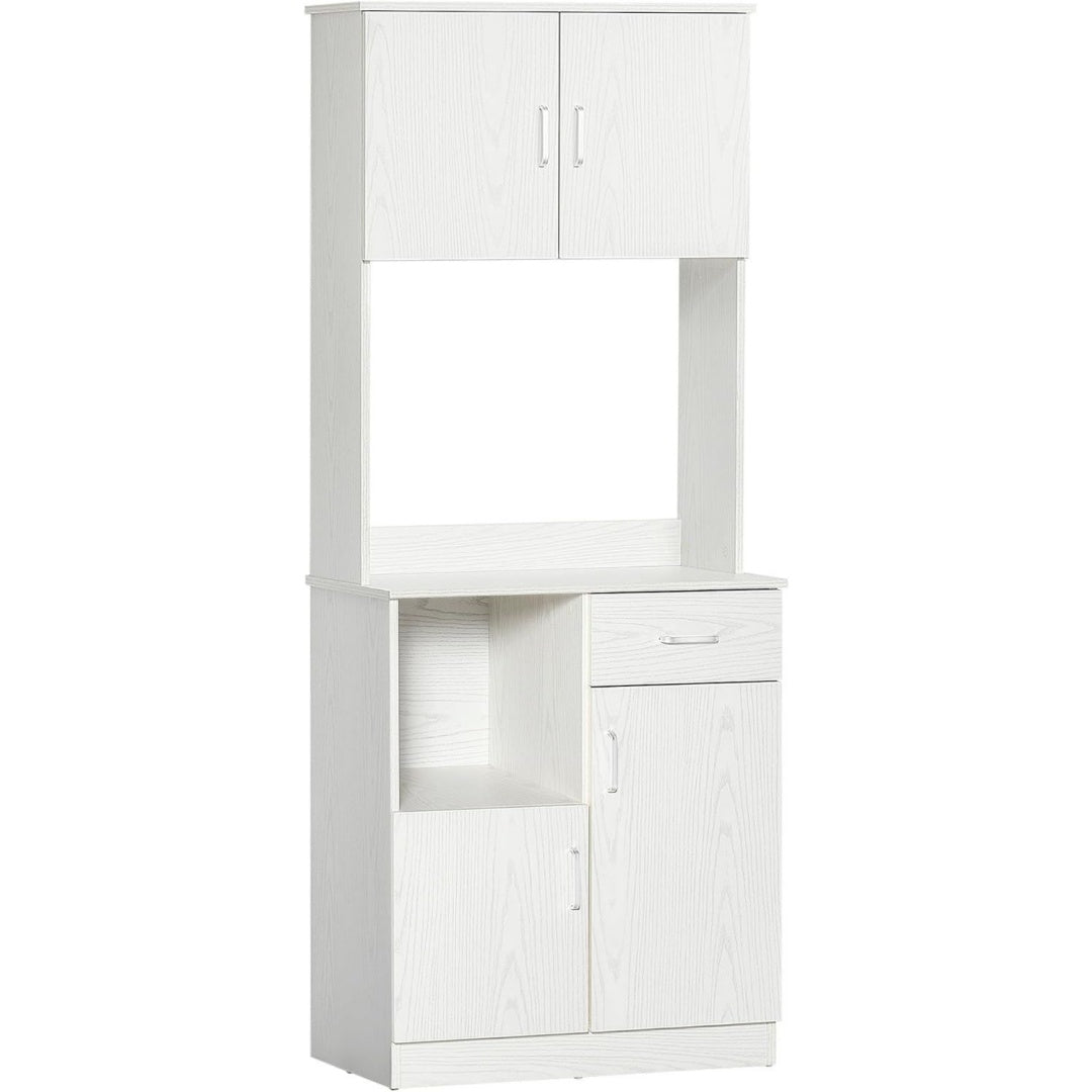 Style Contemporain, buffet gris clair (71 x 41 x 178 cm)