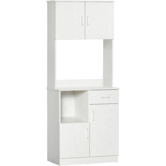 Style Contemporain, buffet gris clair (71 x 41 x 178 cm)