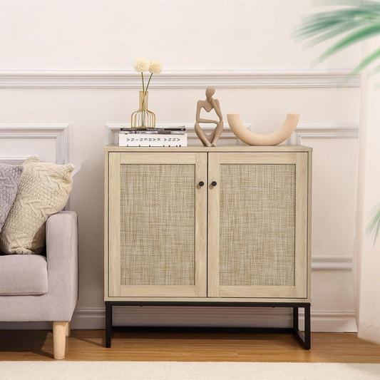 Rangement gris clair en bois, intemporel et elegant