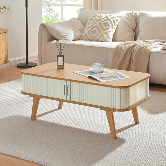 Table basse en MDF gris