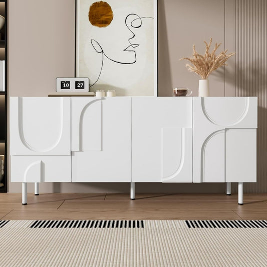 Buffet polyvalent 4 portes structure metallique