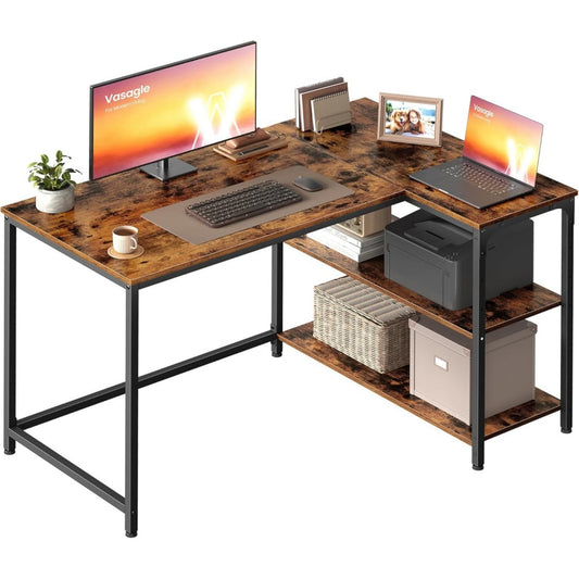 Meuble rustique table de bureau gris fonce en metal