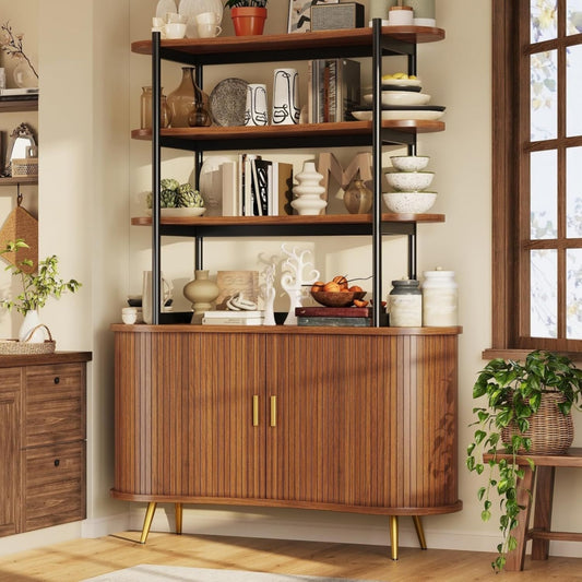 Rangement, buffet marron style rustique
