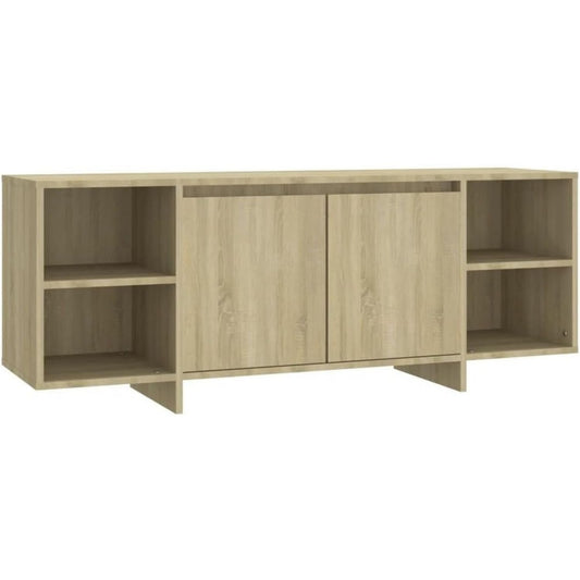 En bois d'ingenierie meuble TV or avec 2 portes