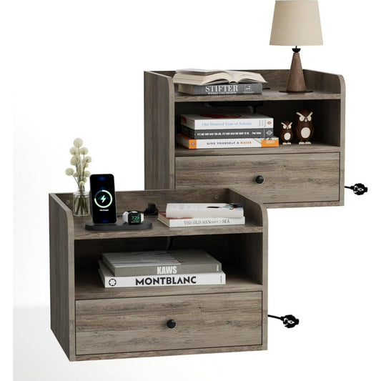 Design moderne table de chevet marron en acier