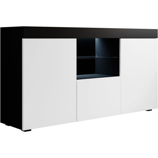Credence gris clair 150 cm, de belle finition