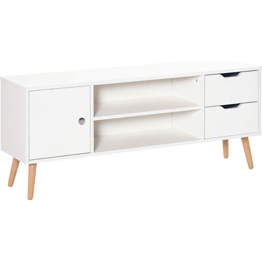 Petit meuble TV en bois massif et pin
