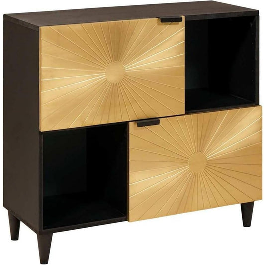 Bibliotheque en bois massif marron
