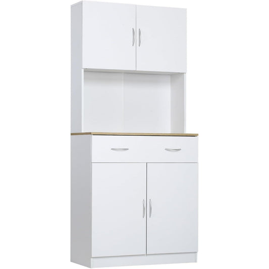 Buffet grand espace de rangement gris clair 4 portes