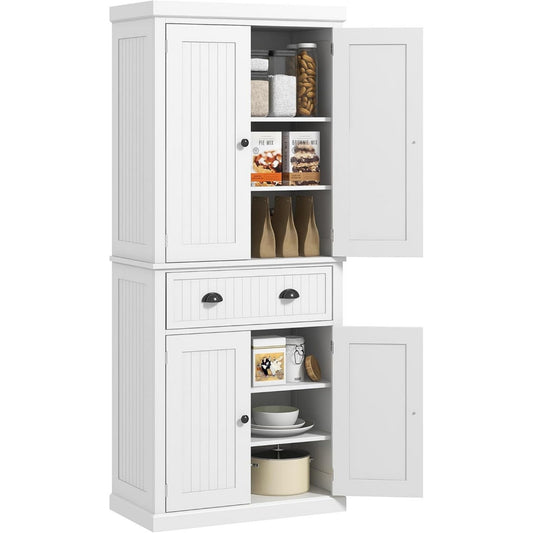 Enfilade gris clair 2 etageres, ideal pour salon et cuisine
